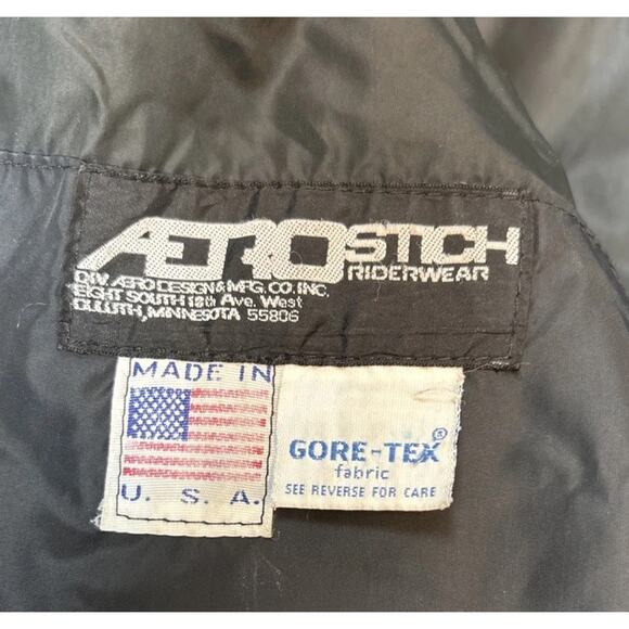 Aerostitch Roadcrafter GoreTex Motorcycle Riding 2 Pc Black Jacket 48L Pant 46 - Picture 6 of 16